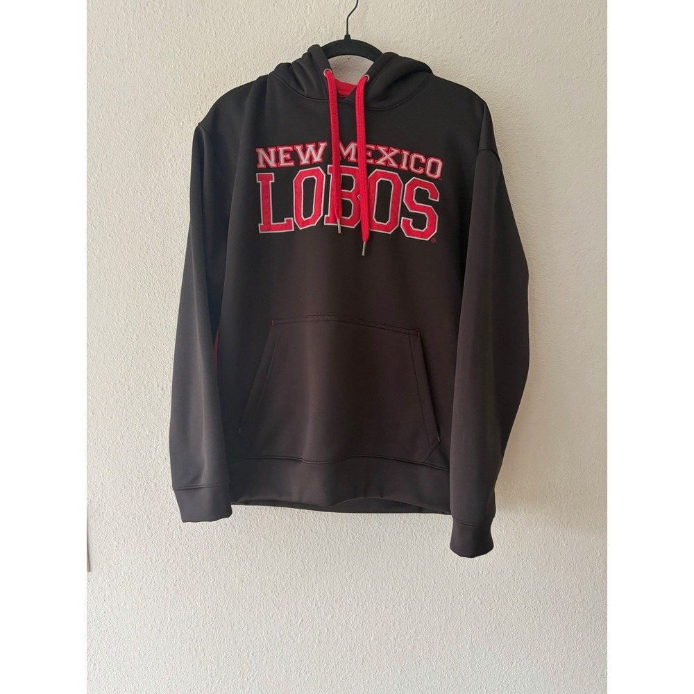 New Mexico Lobos Huddle Up Hoodie Black Small Mens Sweatshirt Exclusively